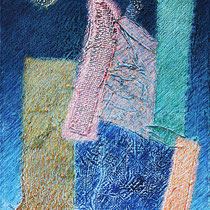 Spontanmeeting 60x40cm Mischtechnik mit Ölpastellkreiden auf Leinwand 2020
