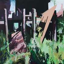 Am Trockendock 70x100cm Ölfarbe auf Leinwand 2023