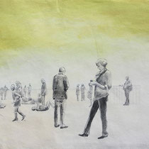 GemEinsam 53x74cm Mischtechnik auf Spezialpapier 2015 