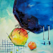 Konfrontation1 70x50cm Acrylfarbe auf Leinwand 2014
