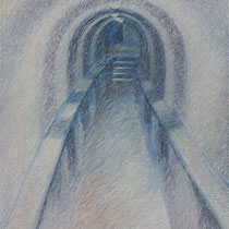 Tunnelgang 70x100cm Ölfarbe auf Leinwand 2014