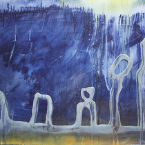 Schlafwandler 60x90xcm Acrylfarbe auf Leinwand 2016