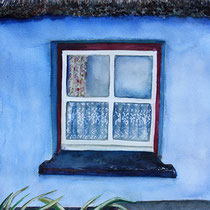 Irisches Fenster 65x38cm Aquarell 2013