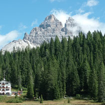 Misurina - Les Tre Cime vues côté sud.