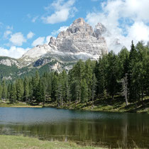 Antorno - Vue sur les Tre Cime.