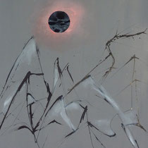 "Gipfelglühen", Acryl auf Leinwand, 70 x 100 cm, Preis: € 220,00