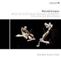Monodialogue - Werke für Viola solo von Telemann, Hindemith, Strawinski und Wiesenberg - Guy Ben-Ziony, Viola