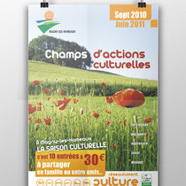 Création de l'identité du programme culturel estival de la mairie de Magny-les-Hameaux - Agence Pragma