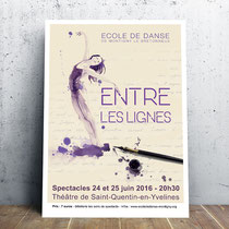 Affiche spectacle danse 2016 -Saint-Quentin-en-Yvelines
