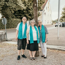 v.l.n.r.: Martin Gaedeke, Martina Gaedeke, Sony Bauer