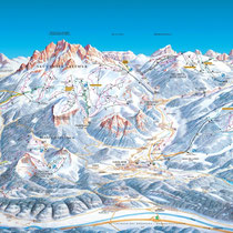 Cavalese-Trentino-Stevasas-piste da sci