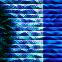 2024 / Überfangglas graviert, übereinander gelegt und fotografiert / 20 x 30 cm  / ohne Rahmen