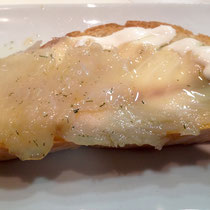 Tosta de bacalao