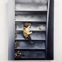 Franka Burde, Eine Kindheit im Nationalsozialismus V, Öl auf Leinwand, 80 x 60 cm, 2026