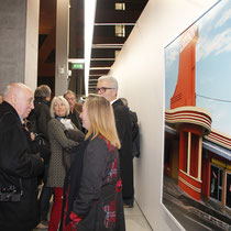 Raymond Depardon, lors du vernissage de son exposition au siège de la Région Rhône-Alples  - Lyon - Novembre 2012 © Anik COUBLE