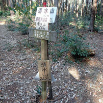 清水山山頂に到着