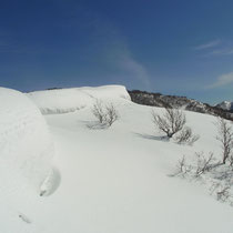 雪庇も発達しています