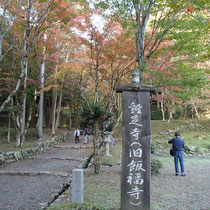 帰りに鶏足寺に寄ってみました