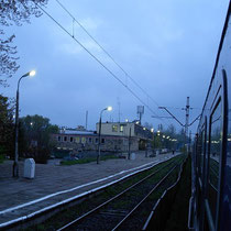 Estación de Terespol por la noche