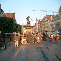 Fuente del Neptuno, frente al Ayuntamiento de Gdansk
