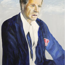 Udo Jürgens mit 80 Jahren, Öl auf Leinwand, 60 x 80 cm