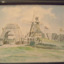 Mühlenmuseum in Gifhorn, Aquarell