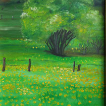 Frühling, Öl auf Leinwand, 30 x 40 cm