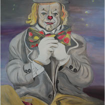Clown, neu, Acryl auf Leinwand, 60 x 80 cm