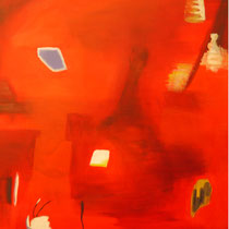 Vision in Rot, Acryl auf Leinwand, 60 x 80 cm