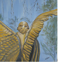 Engel der Hoffnung, Acryl auf Leinwand, 50 x 50 cm