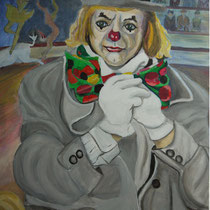 Im Zirkus, Acryl auf Leinwand, 60 x 80 cm