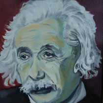 Einstein, Öl auf Leinwand, 30 x 35 cm
