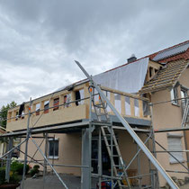 Wohnraumerweiterung / Dachgaube mit Balkonanbau