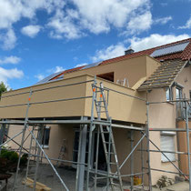 Wohnraumerweiterung / Dachgaube mit Balkonanbau