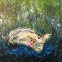 126´13   24-30 cm  Acryl auf Leinwand