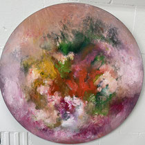 188-13        80cm rund      Öl auf Leinwand