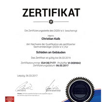 Zertifizierung DGSV