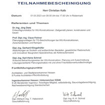 adicon Fachseminar Teilnahmebescheinigung 