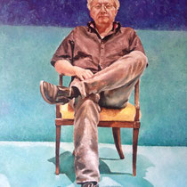 Portrait `Gregor´ Ölmalerei mit Fingern auf Leinwand 80x60cm - verfügbar