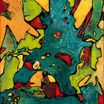 Floraison équatoriale 110x47cm