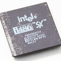 Intel A80486 SX-33 SX931 different printing