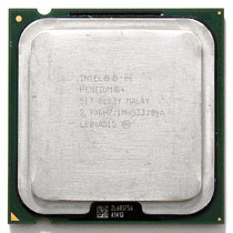 Processeur Intel Pentium IV 3GHz - 1Mo Cache - FSB 800 - Socket 775 - Réf SL7PU - Occasion