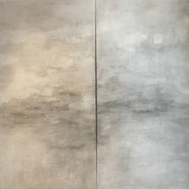 Acryl auf Leinwand 2teilig 140 x 100 cm - shadows