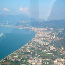 Vista aerea della città di Salerno