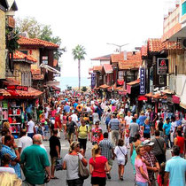 Side Town: Green Canyon Boat Trip & Bus Safari with Lunch fom Antalya -Belek -Side