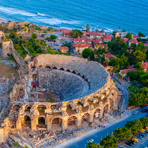 Side Town: Green Canyon Boat Trip & Bus Safari with Lunch fom Antalya -Belek -Side