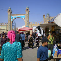 Khiva - Un des marchés de Khiva.