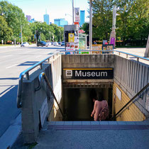 Museum, subway station in Toronto, Sept. 14, 2019