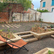 Jardin quasiment terminé