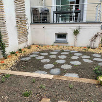 Jardin quasiment terminé